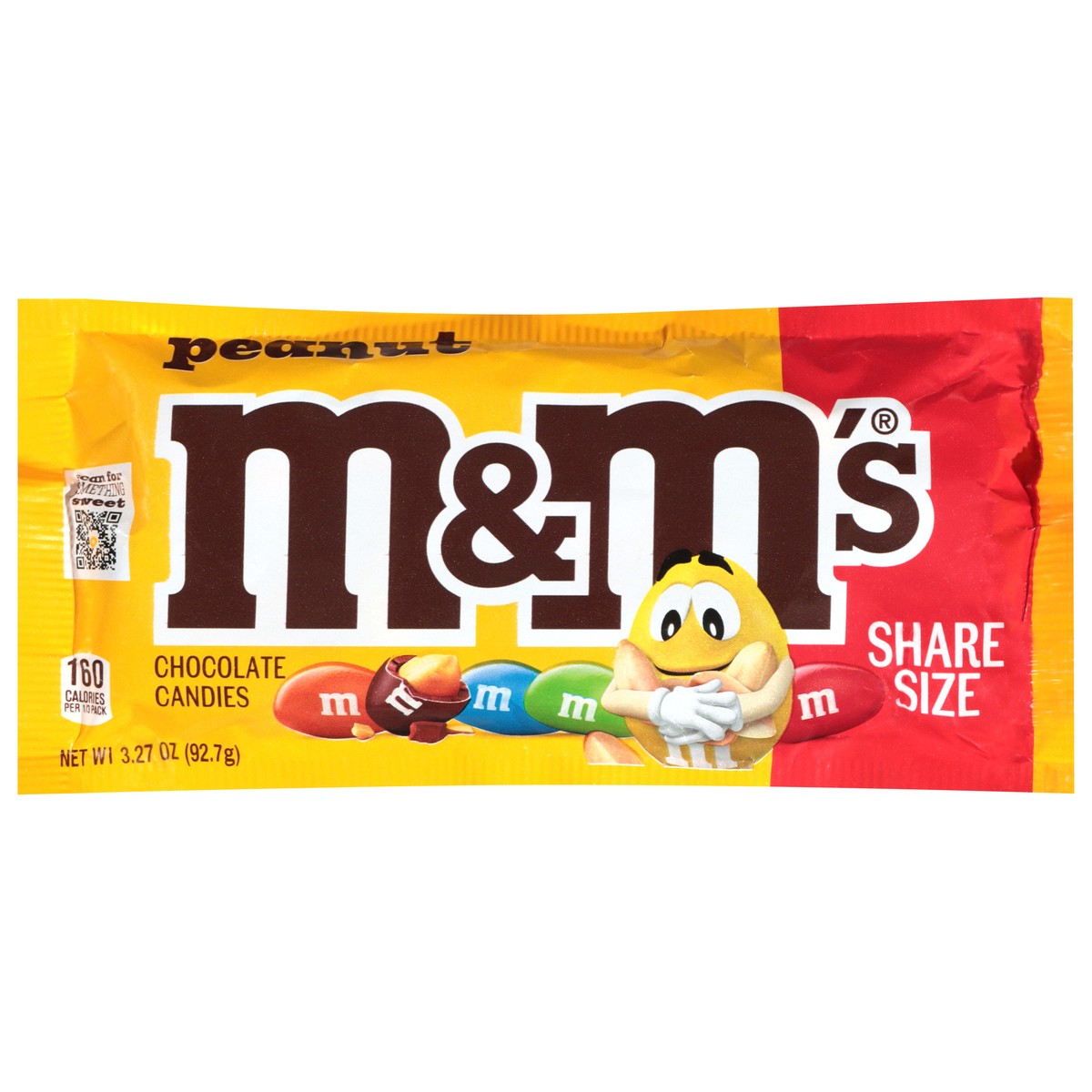 slide 1 of 8, M&M's Share Size Peanut Chocolate Candies 3.27 oz, 3.2 oz