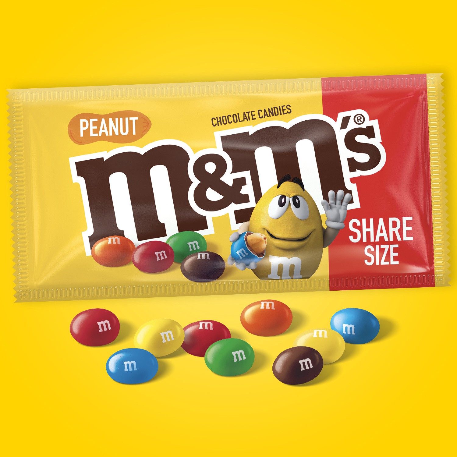 slide 3 of 8, M&M's Peanut Chocolate Candy - 3.27oz, 3.27 oz