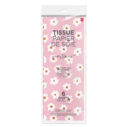 American Greetings Mother's Day Gift Tissue Paper - Pink Daisies, 6 ct