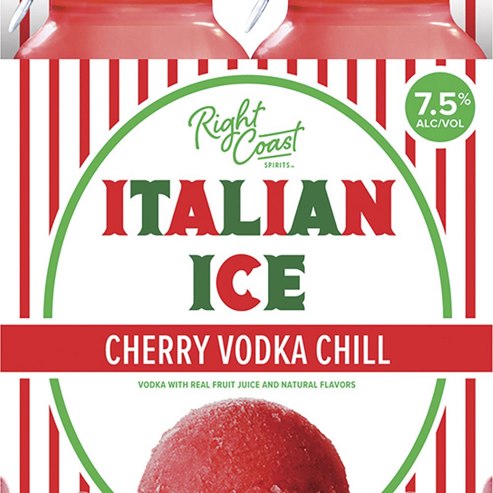 slide 1 of 1, Italian Ice Cherry Vodka Chill, 4 ct; 375 oz