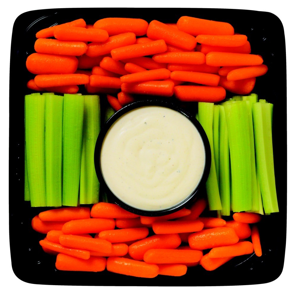 slide 1 of 1, Deli Carrot & Celery Medium Tray, 2 lb