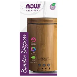 NOW Ultrasonic Real Bamboo Essential Oil Diffuser
