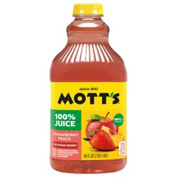 Mott's 100% Strawberry Peach Juice, 64 fl oz
