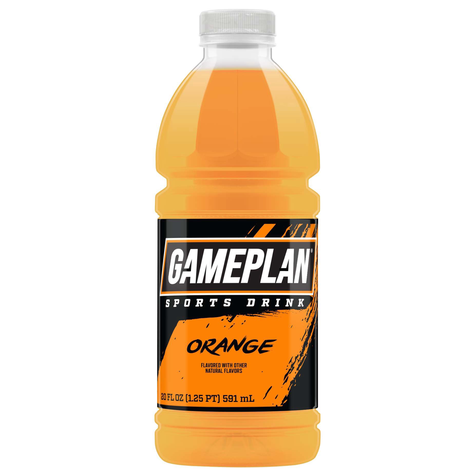 slide 1 of 1, Gameplan Sports Drink - Orange, 20 oz