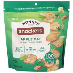 Nonni's Almond Cookie Crisps, Apple Oat, Snackers