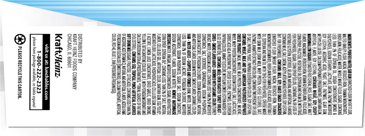 slide 7 of 9, Lunchables Uploaded 6-Inch Turkey, Ham & Cheese Sub Sandwich Meal Kit with Water, Cheez-It Crackers, Kool-Aid Tropical Punch Single & Rice Krispy Treat, 15.5 oz Box, 15.5 oz