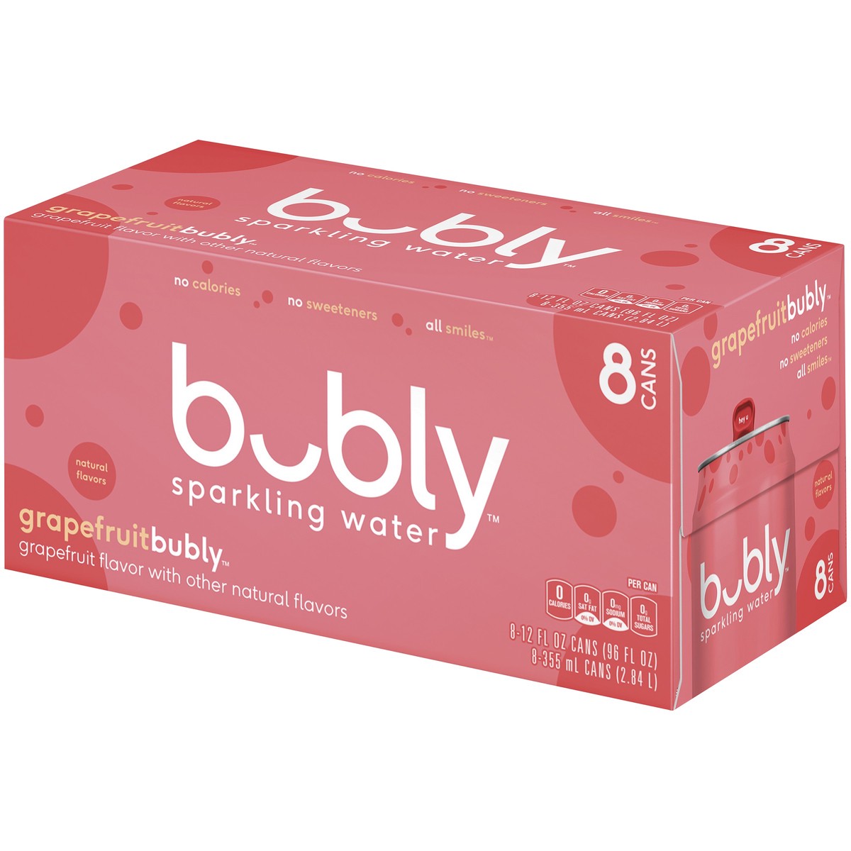 slide 3 of 5, bubly Flavored Water, 8 ct