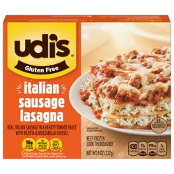 Udi's Gluten Free Italian Sausage Lasagna 8 oz