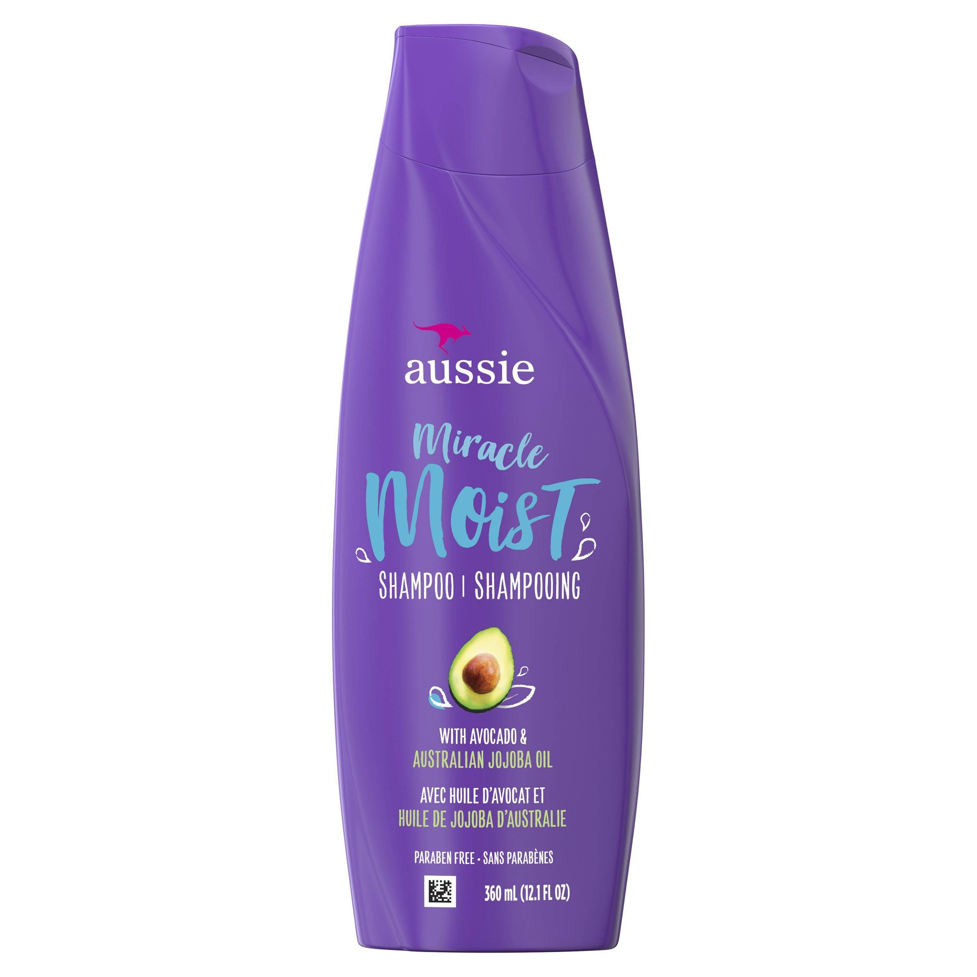 slide 1 of 15, Aussie Miracle Moist Shampoo with Avocado and Australian Jojoba Oil, 12.1 fl oz