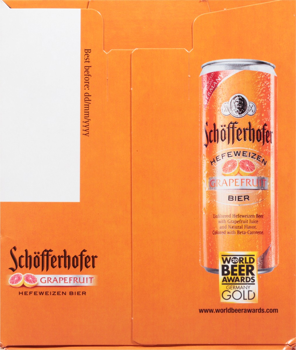 slide 8 of 9, Schöfferhofer Hefeweizen Grapefruit Beer 12 - 11.2 fl oz Cans, 12 ct; 11.2 fl oz