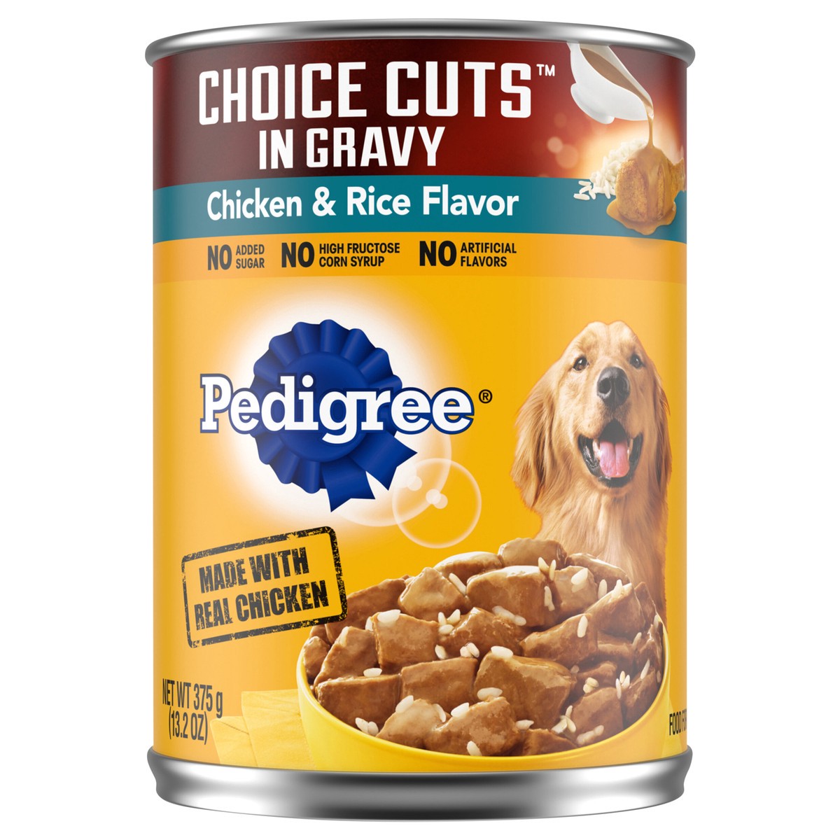 slide 1 of 5, Pedigree Chicken & Rice Dog Food - 13.2 Oz., 13.2 oz