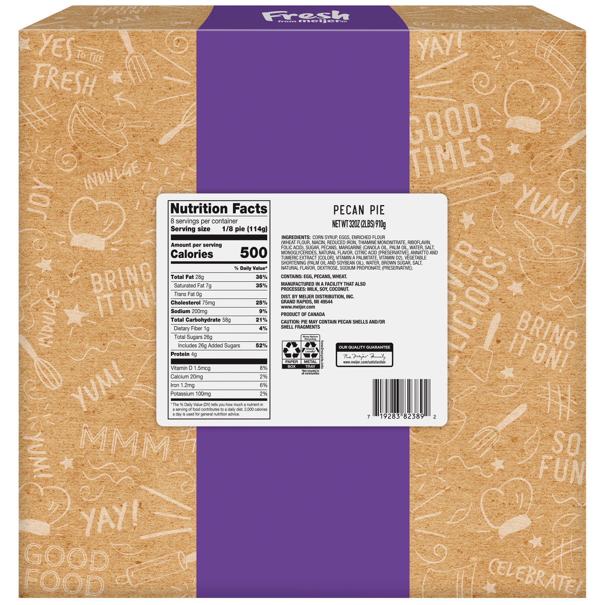 slide 4 of 29, FFM Pecan Pie 10", 32 oz
