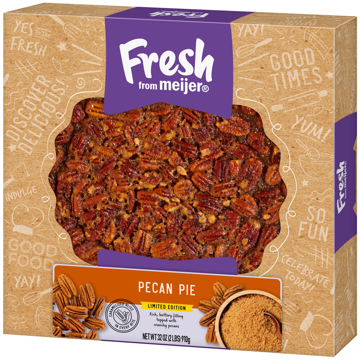 slide 10 of 29, FFM Pecan Pie 10", 32 oz
