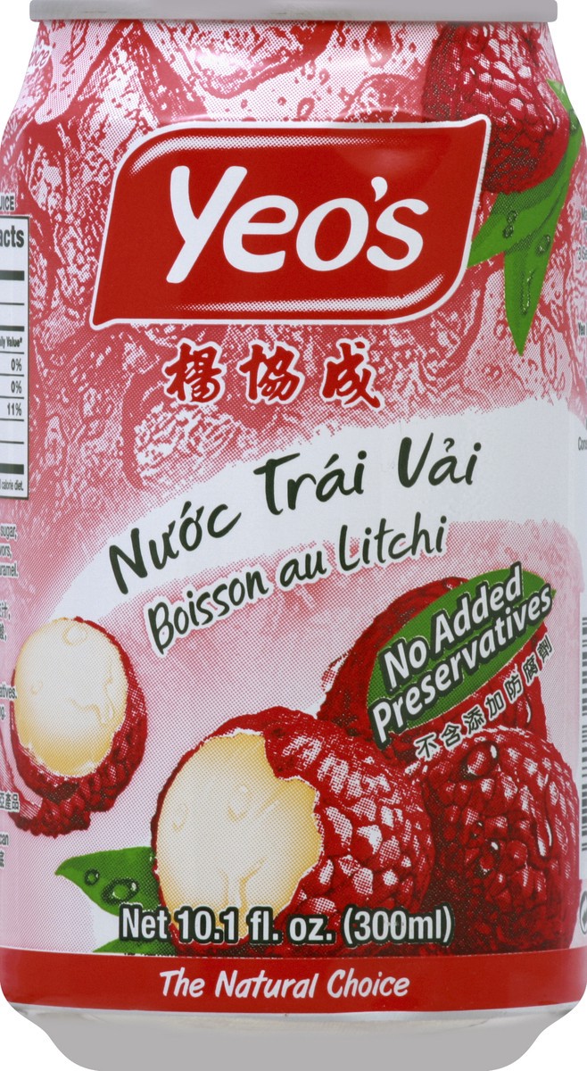 slide 4 of 6, Yeo's Lychee Drink 10.1 fl oz, 10 fl oz