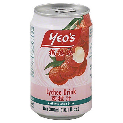 slide 1 of 6, Yeo's Lychee Drink 10.1 oz, 10 fl oz