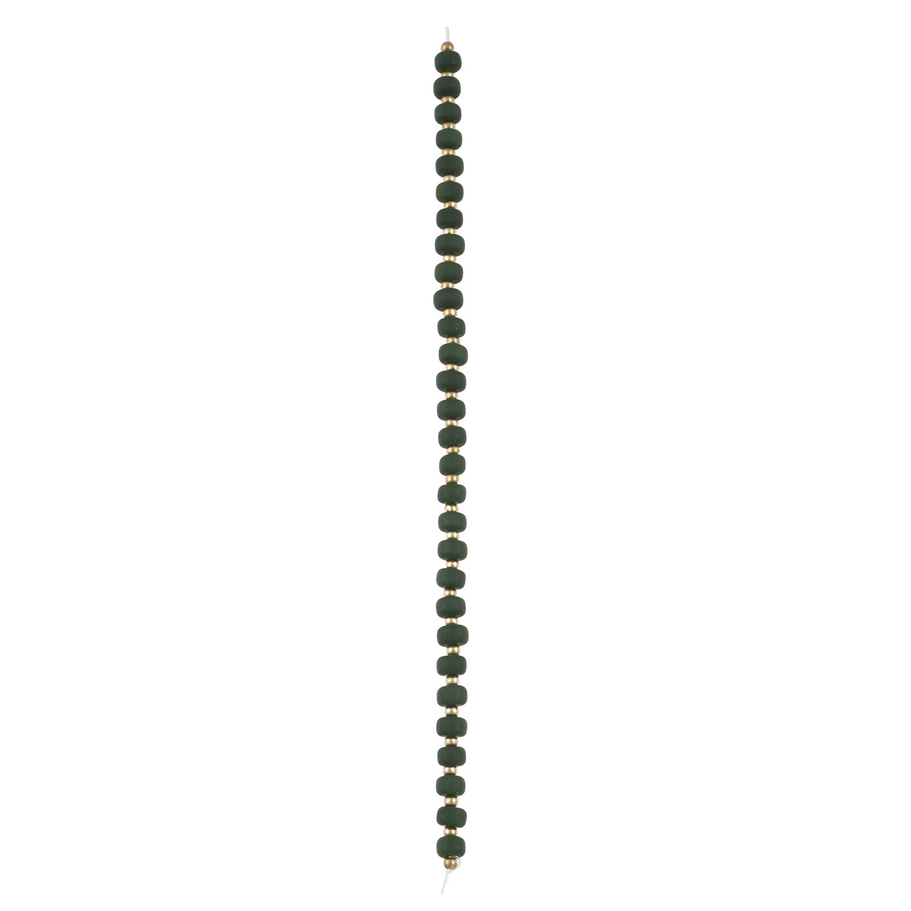 slide 2 of 3, Green Matte Glass Rondelle Beads, 5.5mm By Bead Landing, 5.5mm
