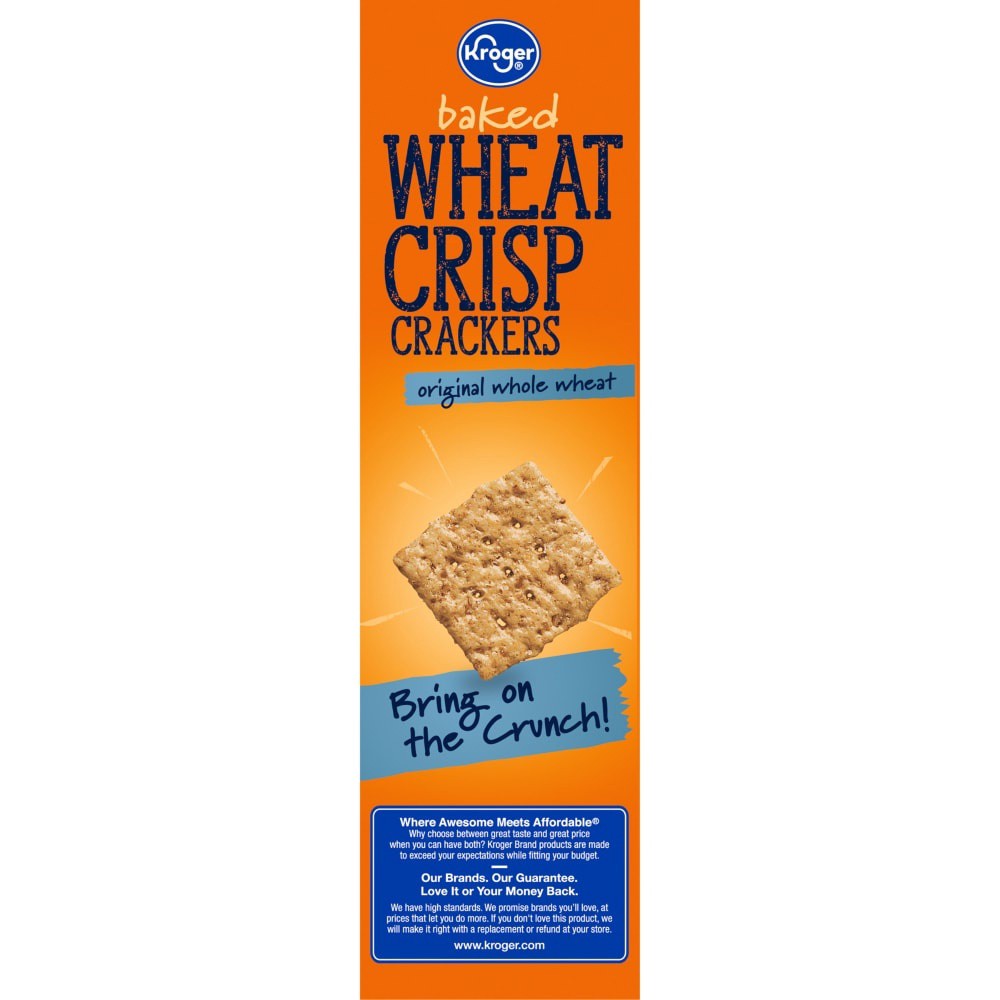 slide 3 of 4, Kroger Original Whole Wheat Crisp Crackers, 8.5 oz