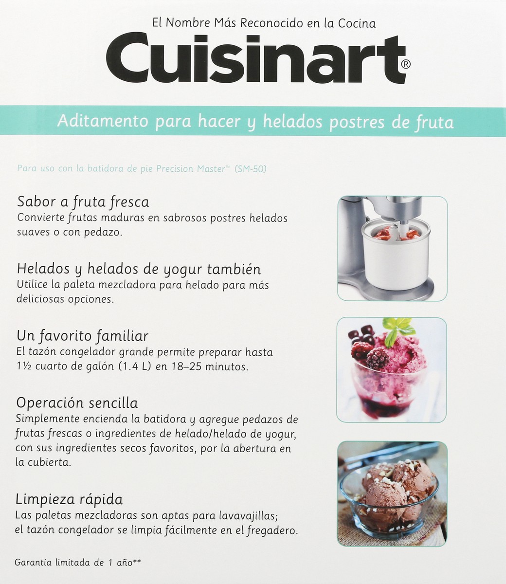 slide 7 of 9, Cuisinart Fresh Fruit & Ice Cream Maker Attachment 1 ea, 1 ct