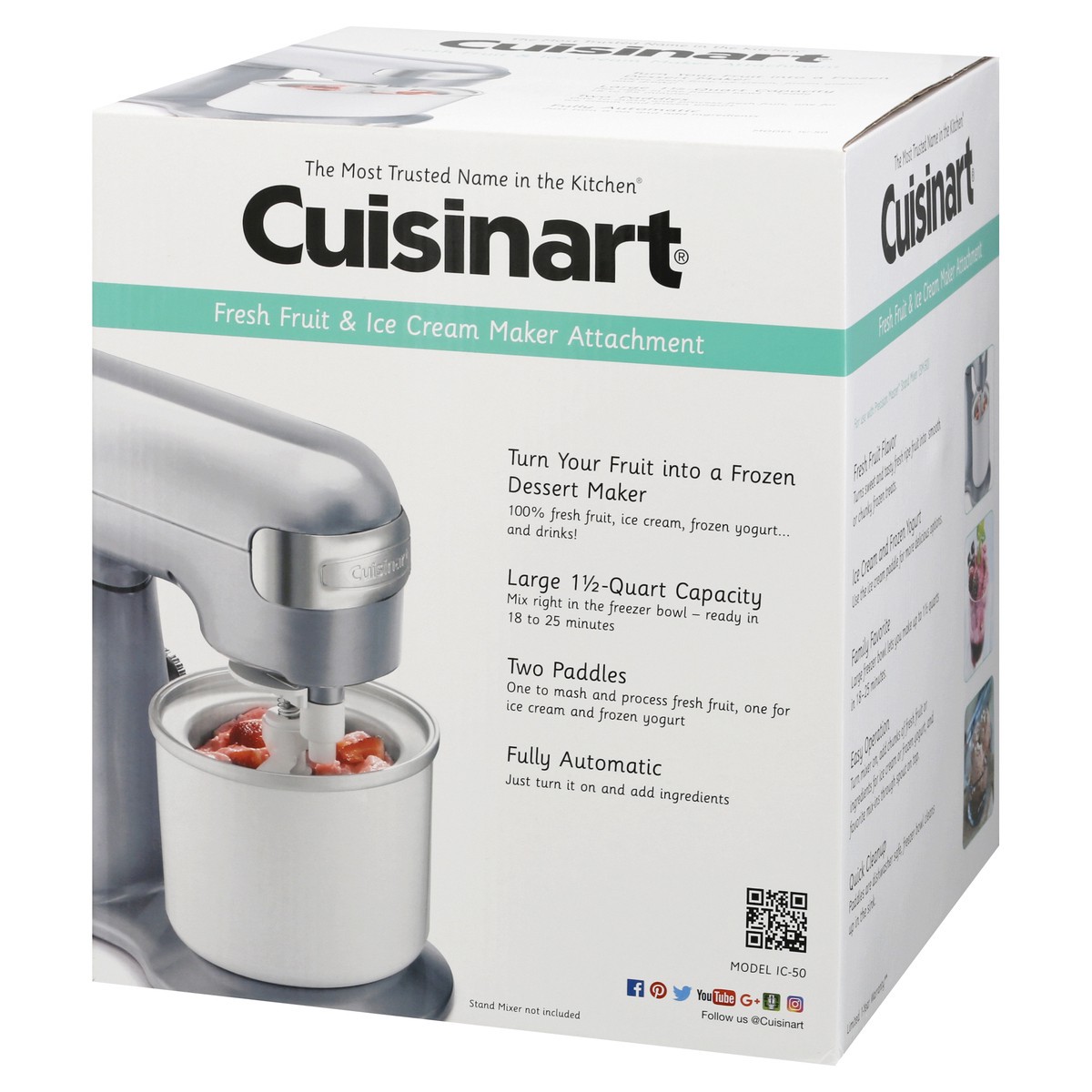 slide 4 of 9, Cuisinart Fresh Fruit & Ice Cream Maker Attachment 1 ea, 1 ct