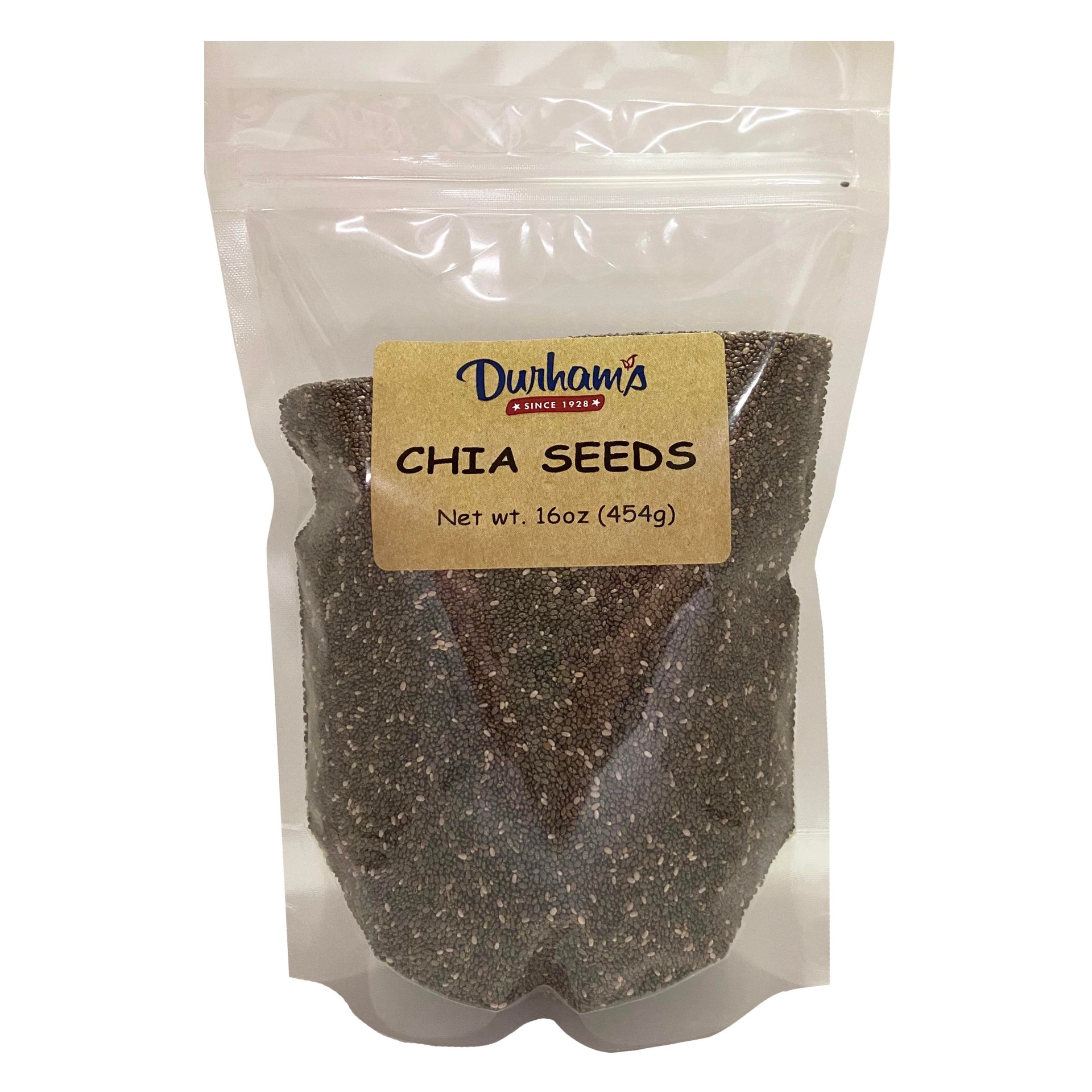 slide 1 of 1, Durham's Chia Seeds - 16 oz, 16 oz