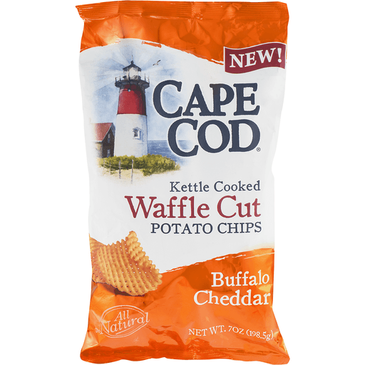 slide 2 of 9, Cape Cod Waffle Cut Buffalo Cheddar Potato Chips, 7 oz