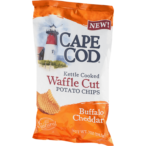 slide 3 of 9, Cape Cod Waffle Cut Buffalo Cheddar Potato Chips, 7 oz