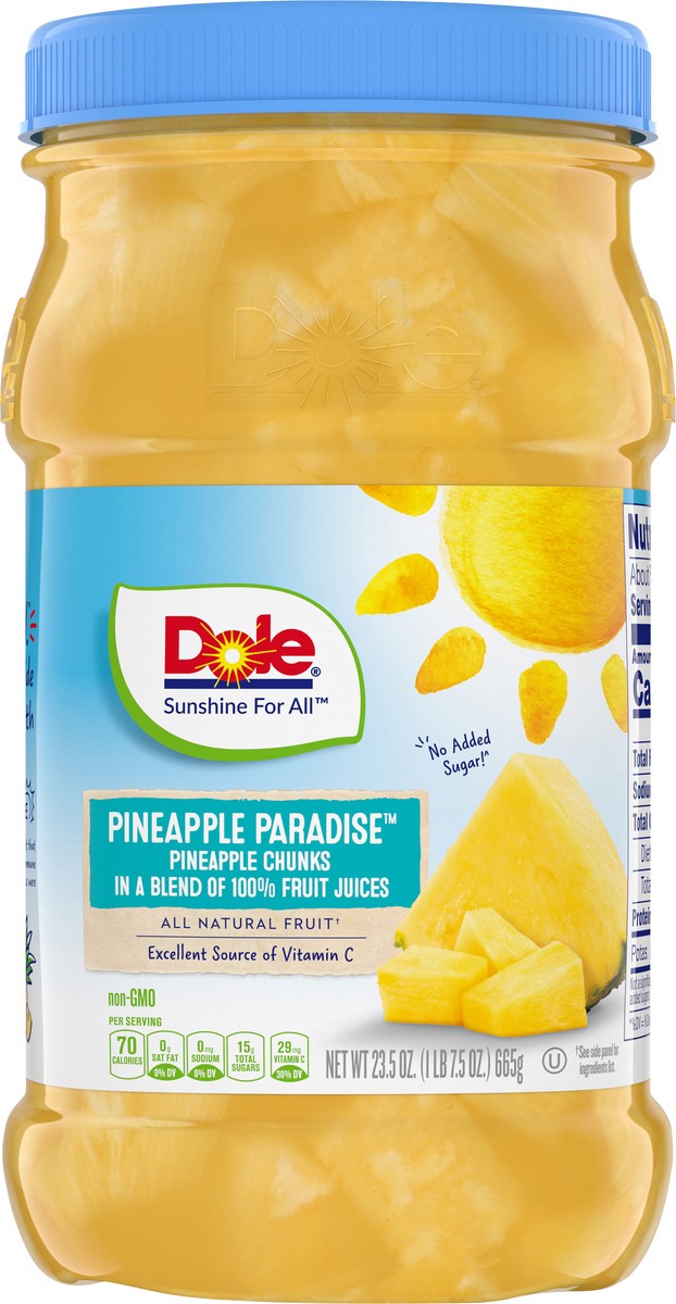 slide 3 of 11, Dole Pineapple Chunks, 23.5 oz