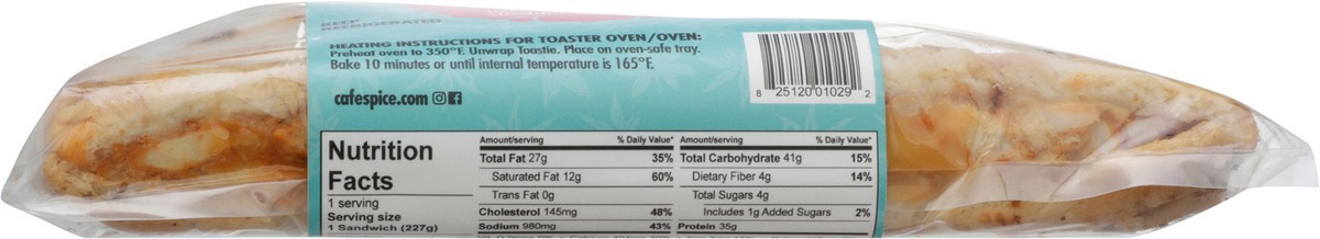 slide 6 of 13, Café Spice Cafe Spice Chicken Tikka Naan Toastie, 8 oz