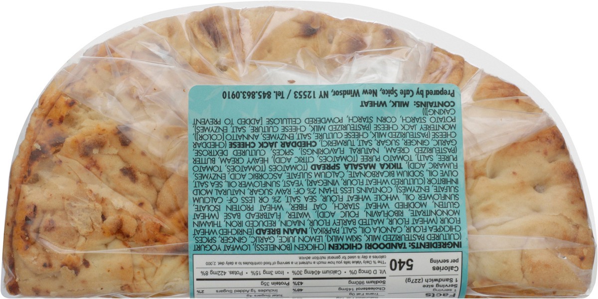 slide 2 of 13, Café Spice Cafe Spice Chicken Tikka Naan Toastie, 8 oz