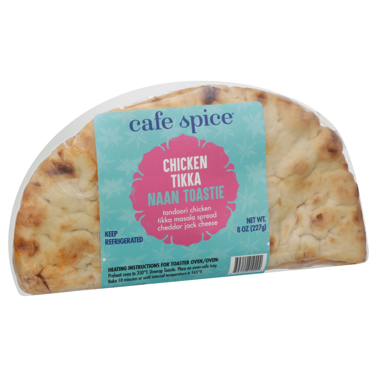 slide 8 of 13, Café Spice Cafe Spice Chicken Tikka Naan Toastie, 8 oz