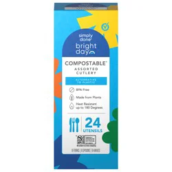 Simply Done Bright Day Assorted Compostable Cutlery 24 ea