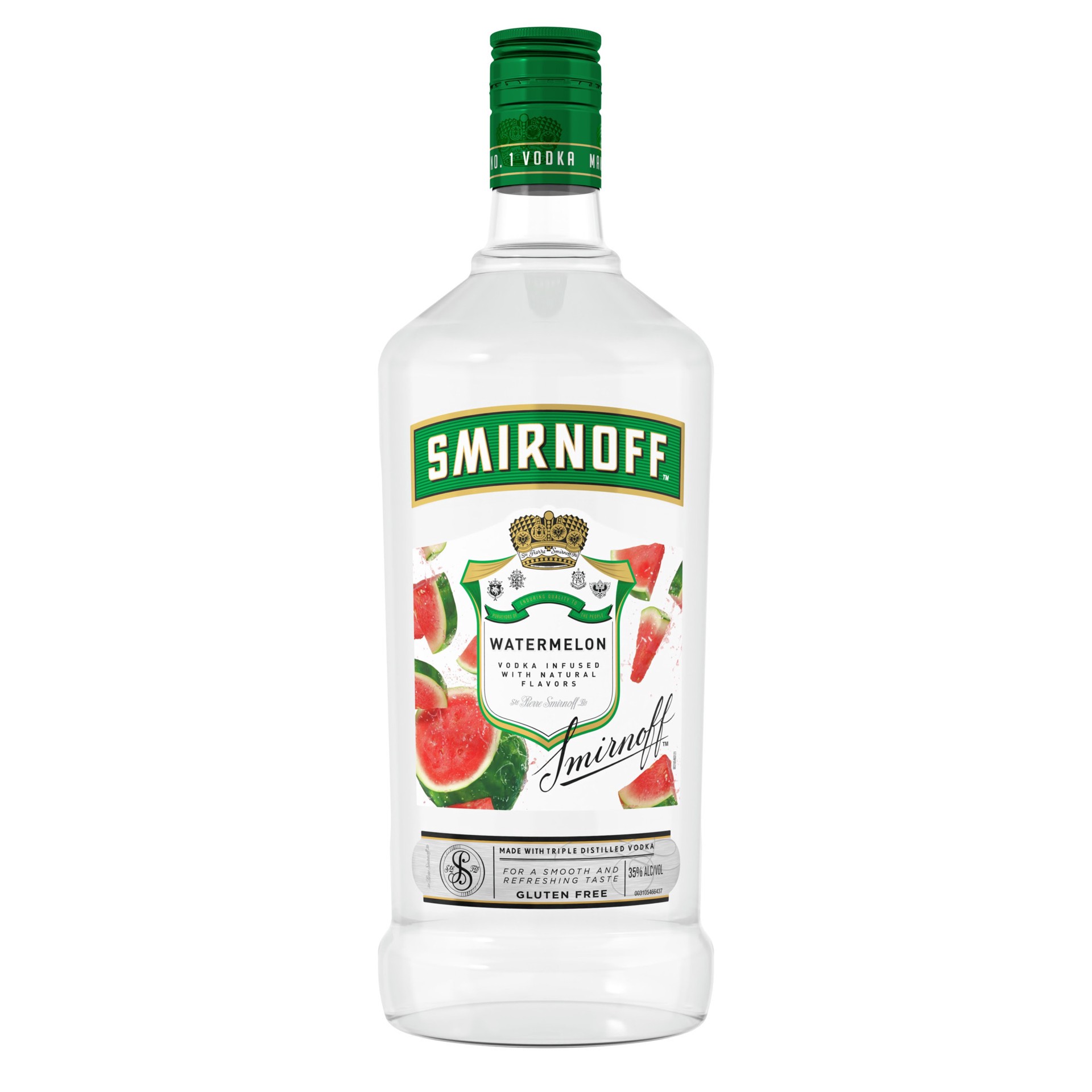 slide 1 of 5, Smirnoff Watermelon (Vodka Infused With Natural Flavors), 1.75 L, 1.75 liter