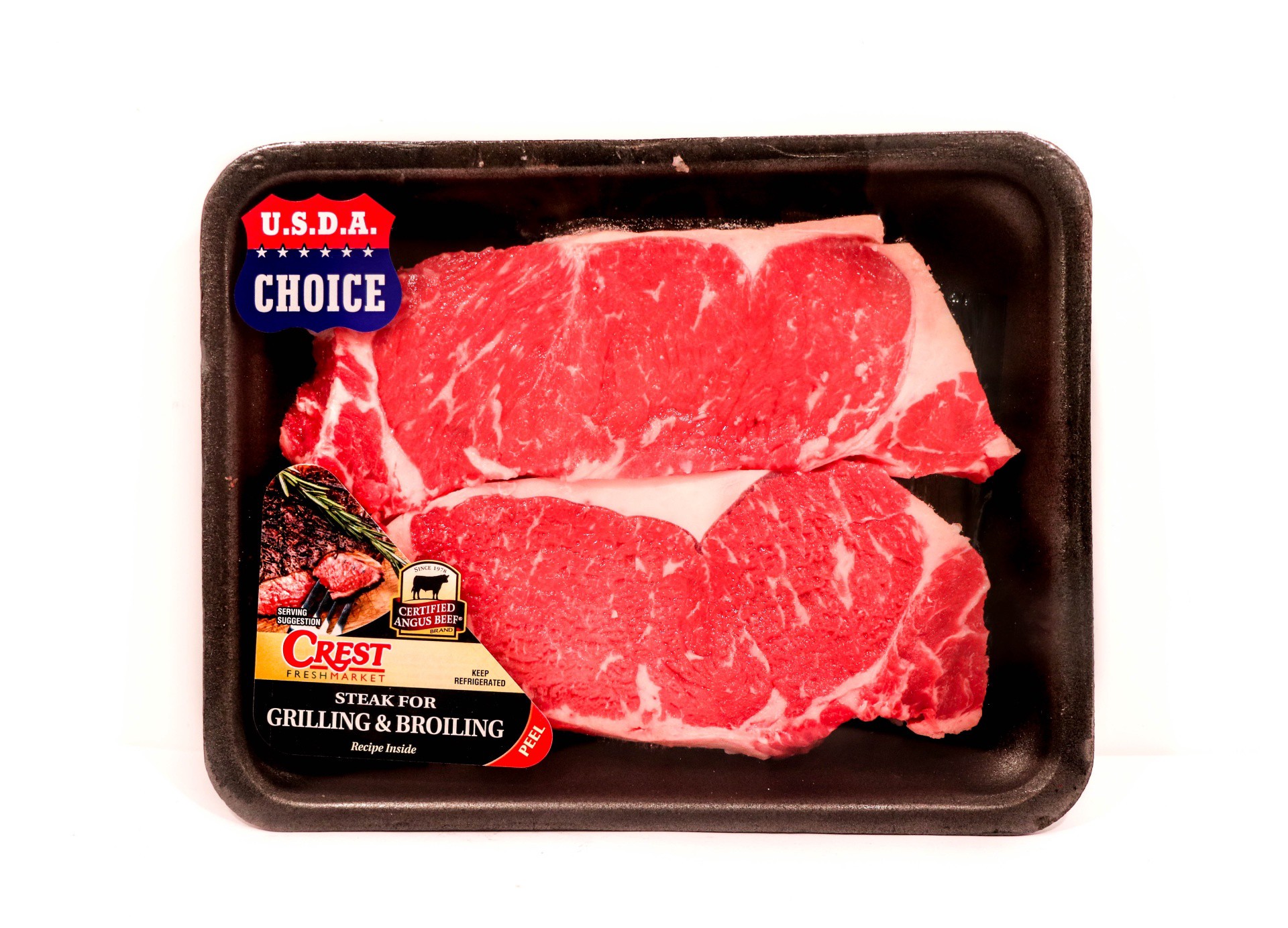 slide 1 of 1, Choice New York Strip Steak, per lb