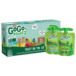 GoGo squeeZ Apple & Gimme Five Snack Pouches Variety Pack