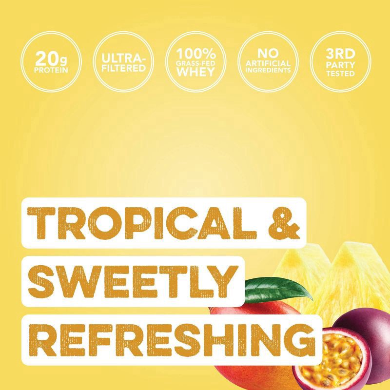 slide 8 of 8, Clean Simple Eats Clear Protein Pineapple Passion, 19.5 oz