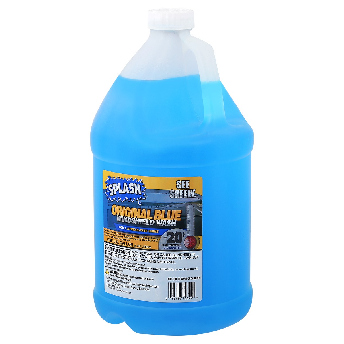 slide 3 of 12, Splash Windshield Wash, Original Blue, See Safely, 1 gal