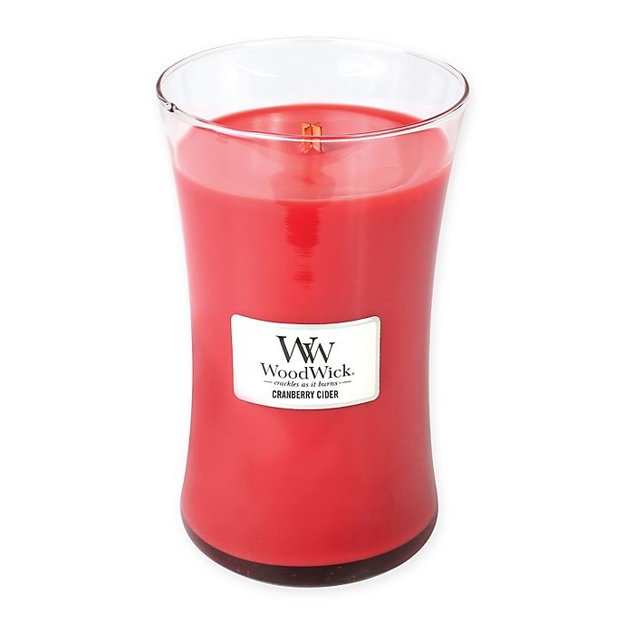 slide 1 of 1, WoodWick Cranberry Cider Large Jar Candle, 1 ct