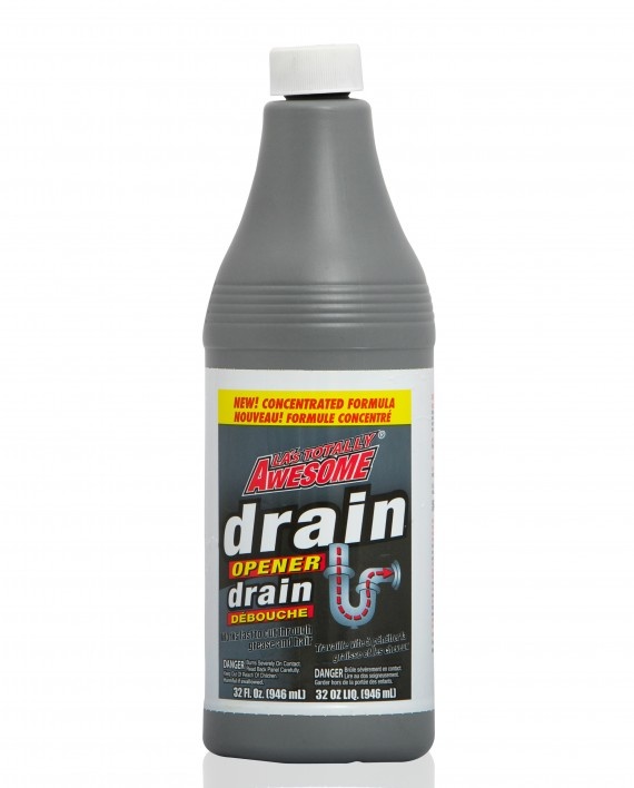 slide 1 of 1, LA's Totally Awesome Drain Cleaner, 32 oz