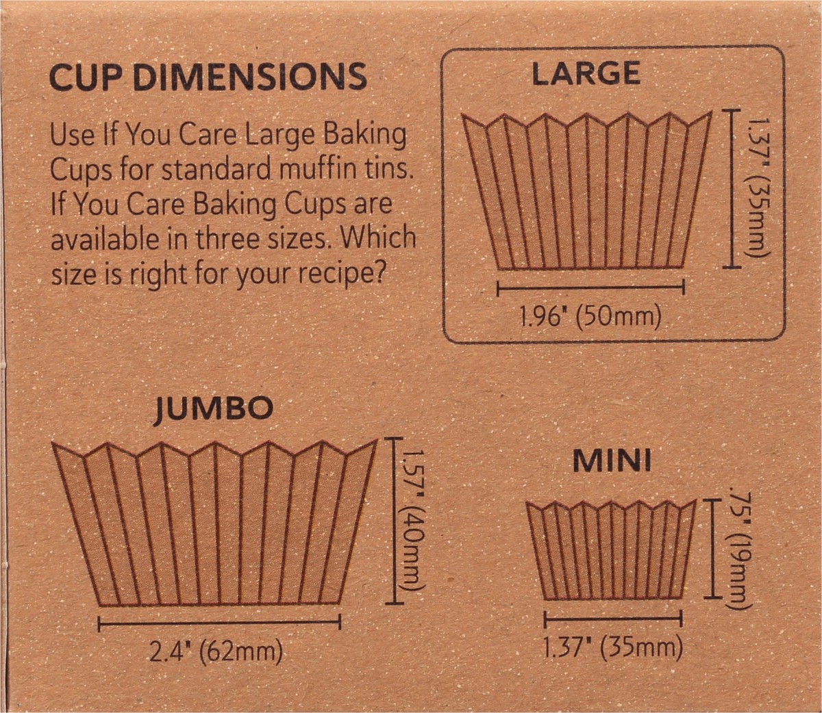 slide 5 of 9, If You Care Large Baking Cups 60 ea, 60 ct