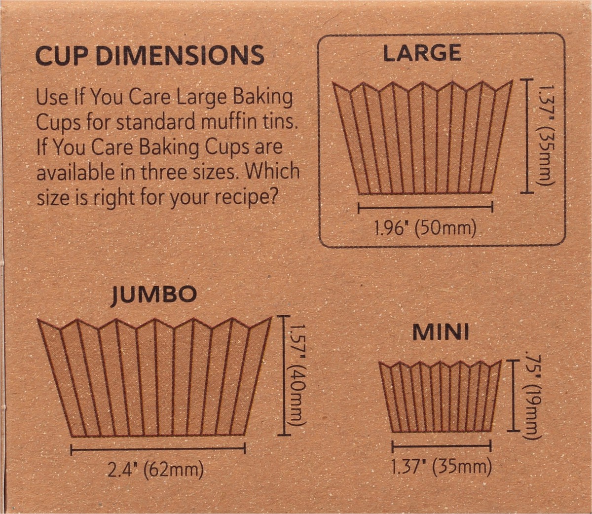 slide 7 of 9, If You Care Large Baking Cups 60 ea, 60 ct