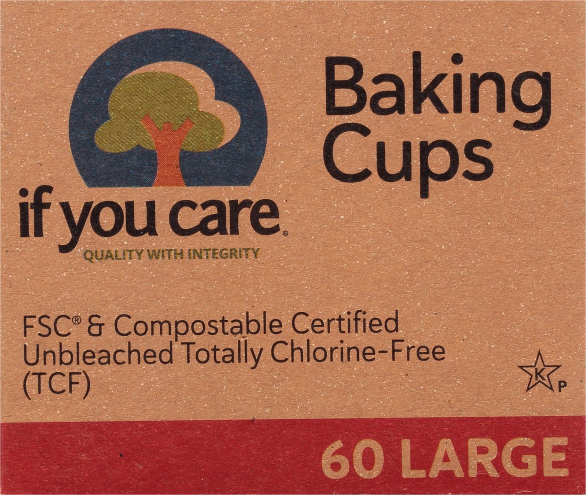 slide 6 of 9, If You Care Large Baking Cups 60 ea, 60 ct