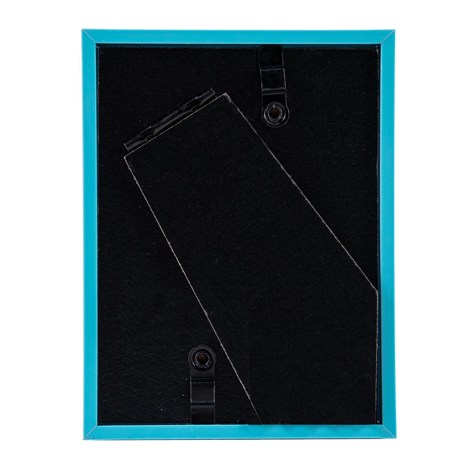 slide 3 of 5, Turquoise Mini Frame With Mat By Studio Decor, 4.4 in x 3.34 in x 0.55 in