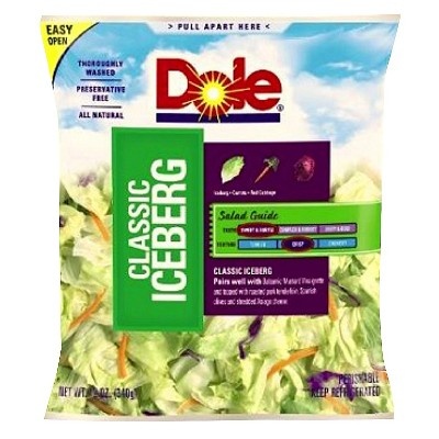 slide 1 of 1, Dole Classic Iceberg, 12 oz