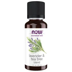 NOW Lavender & Tea Tree Oil Blend - 1 fl oz