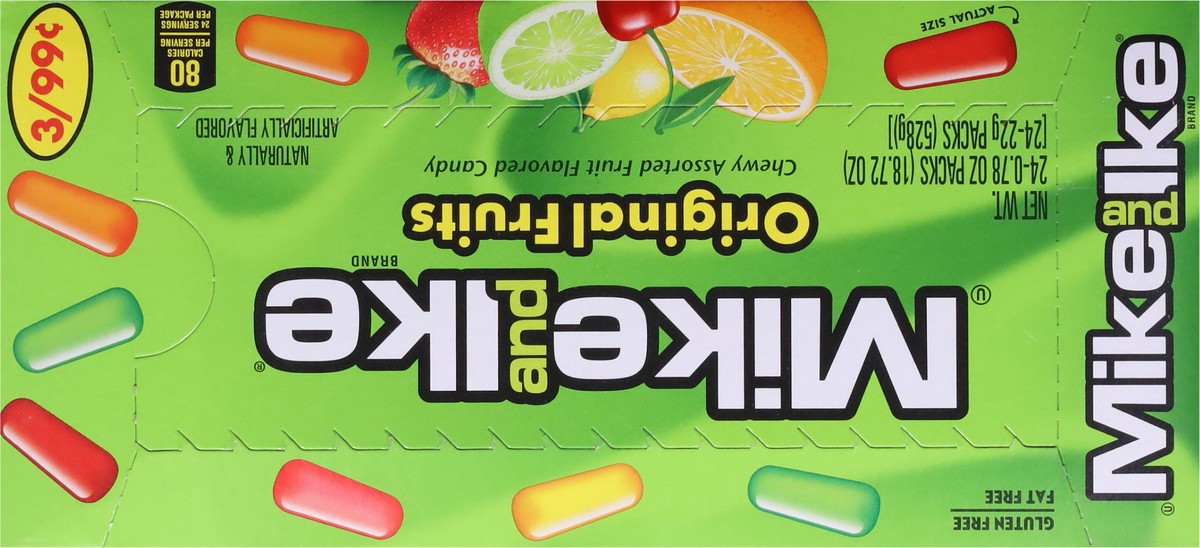 slide 2 of 14, MIKE AND IKE Original Fruits Candy 24 - 0.78 oz Packs, 24 ct