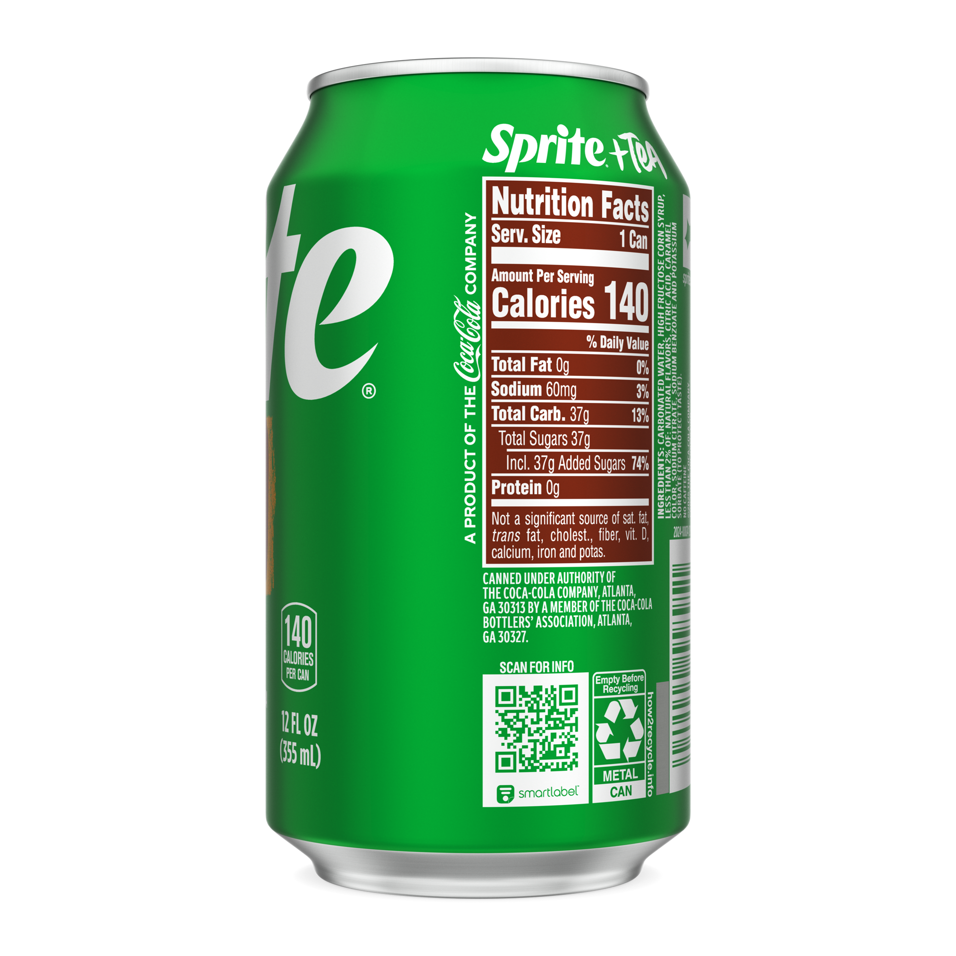 slide 2 of 5, Sprite + Tea, Lemon-Lime and Tea Flavored Soda , 12 fl oz Can, 12 ct; 12 oz