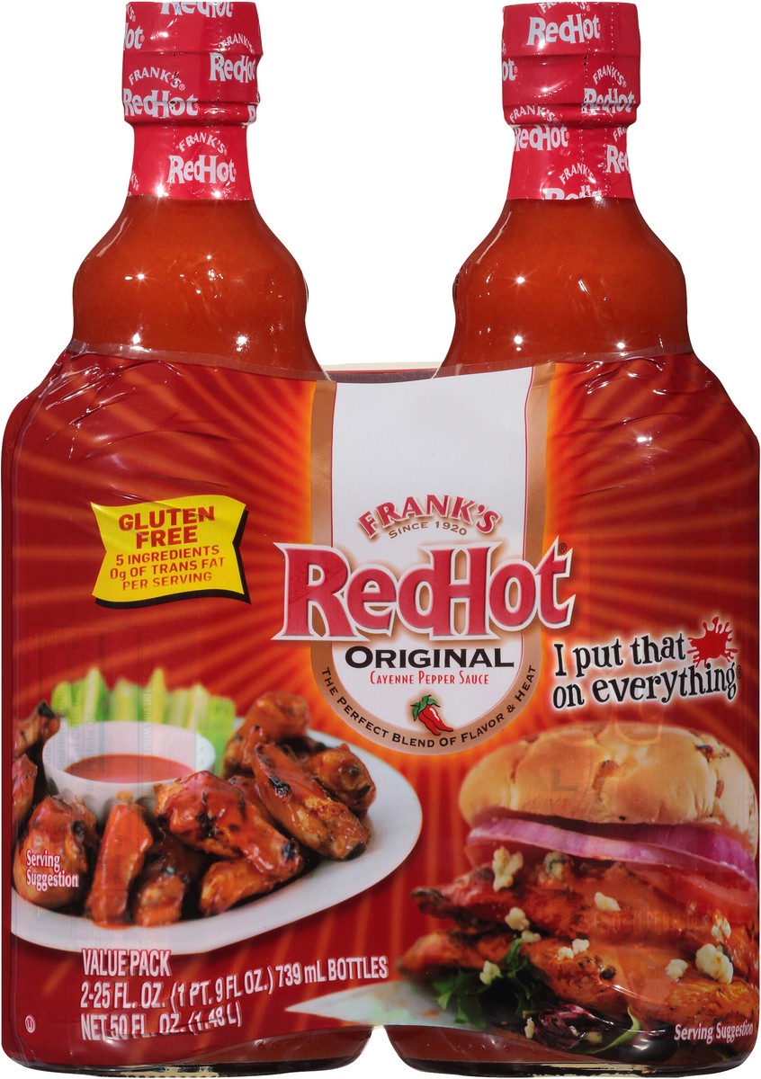 slide 2 of 13, Frank's RedHot Hot Sauce - Twin Pack, 