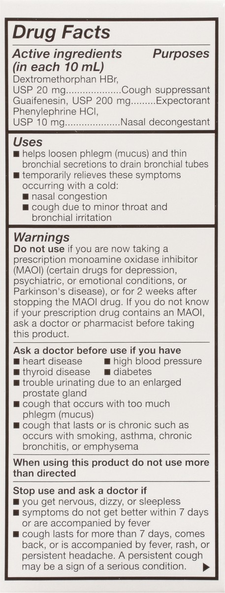 slide 7 of 14, TopCare Health Non-Drowsy Peak Cold Cherry Flavor Tussin CF 8 fl oz, 8 fl oz