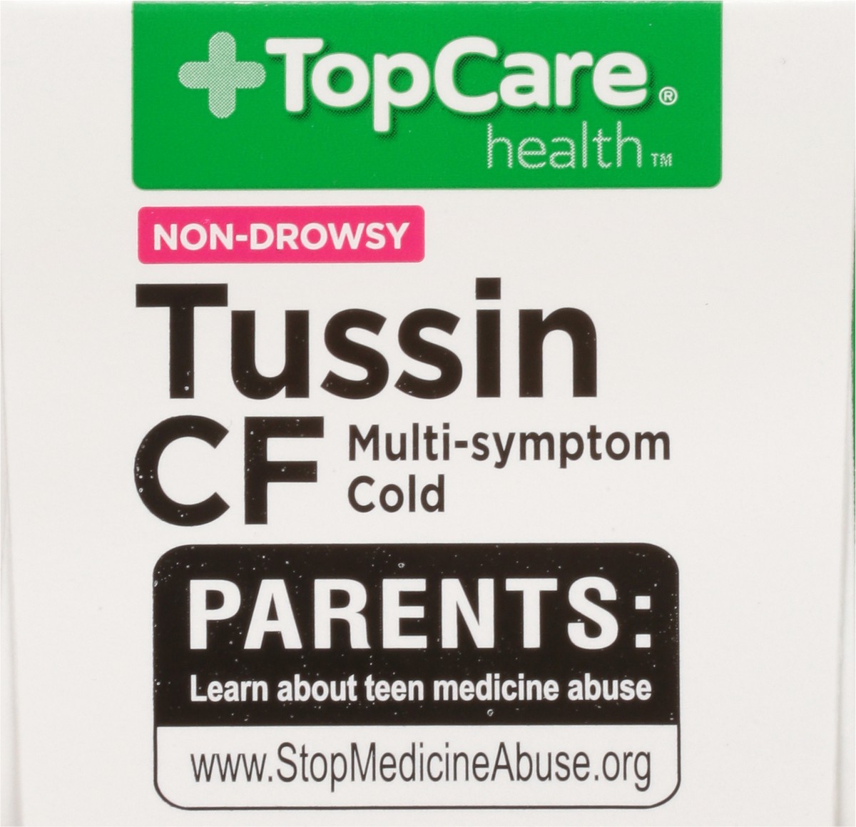 slide 14 of 14, TopCare Health Non-Drowsy Peak Cold Cherry Flavor Tussin CF 8 fl oz, 8 fl oz