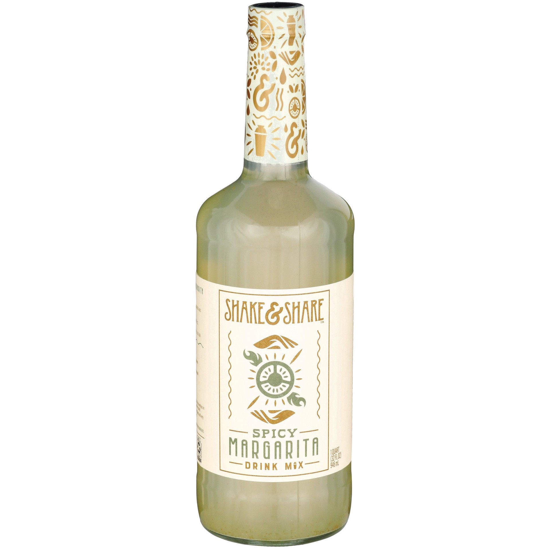 slide 1 of 1, Shake & Share Spicy Margarita Cocktail Mixers 1 qt, 32 oz
